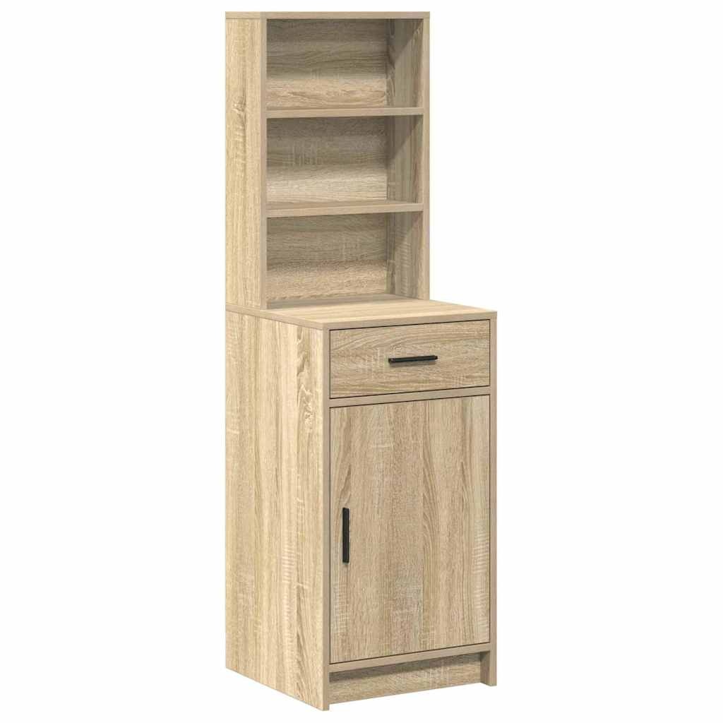 VidaXL Highboard met lade Sonoma eiken 40 x 40,5 x 135 cm Bewerkt hout