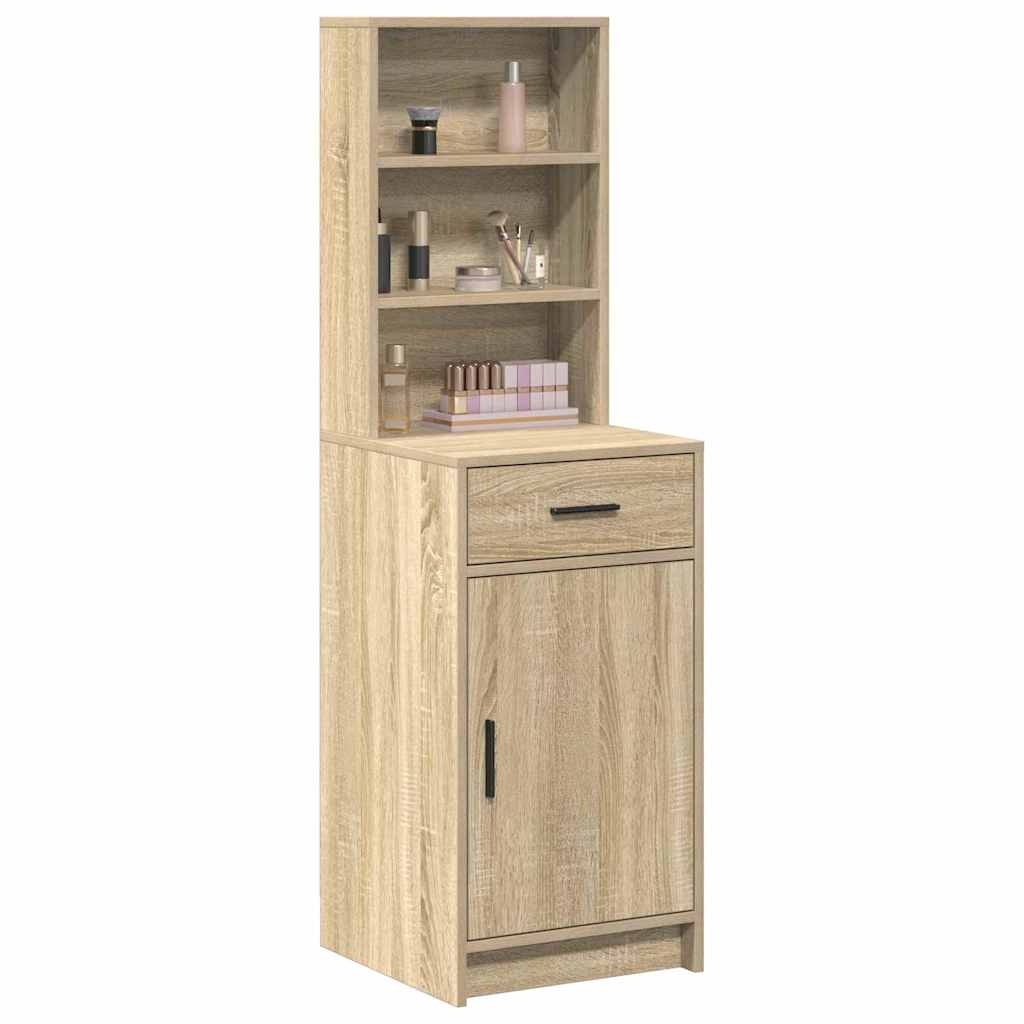 VidaXL Highboard met lade Sonoma eiken 40 x 40,5 x 135 cm Bewerkt hout