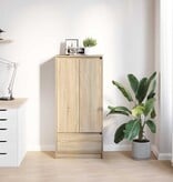 VidaXL Kast met lade 55,5x34x119,5 cm spaanplaat sonoma eikenkleurig