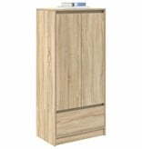 VidaXL Kast met lade 55,5x34x119,5 cm spaanplaat sonoma eikenkleurig