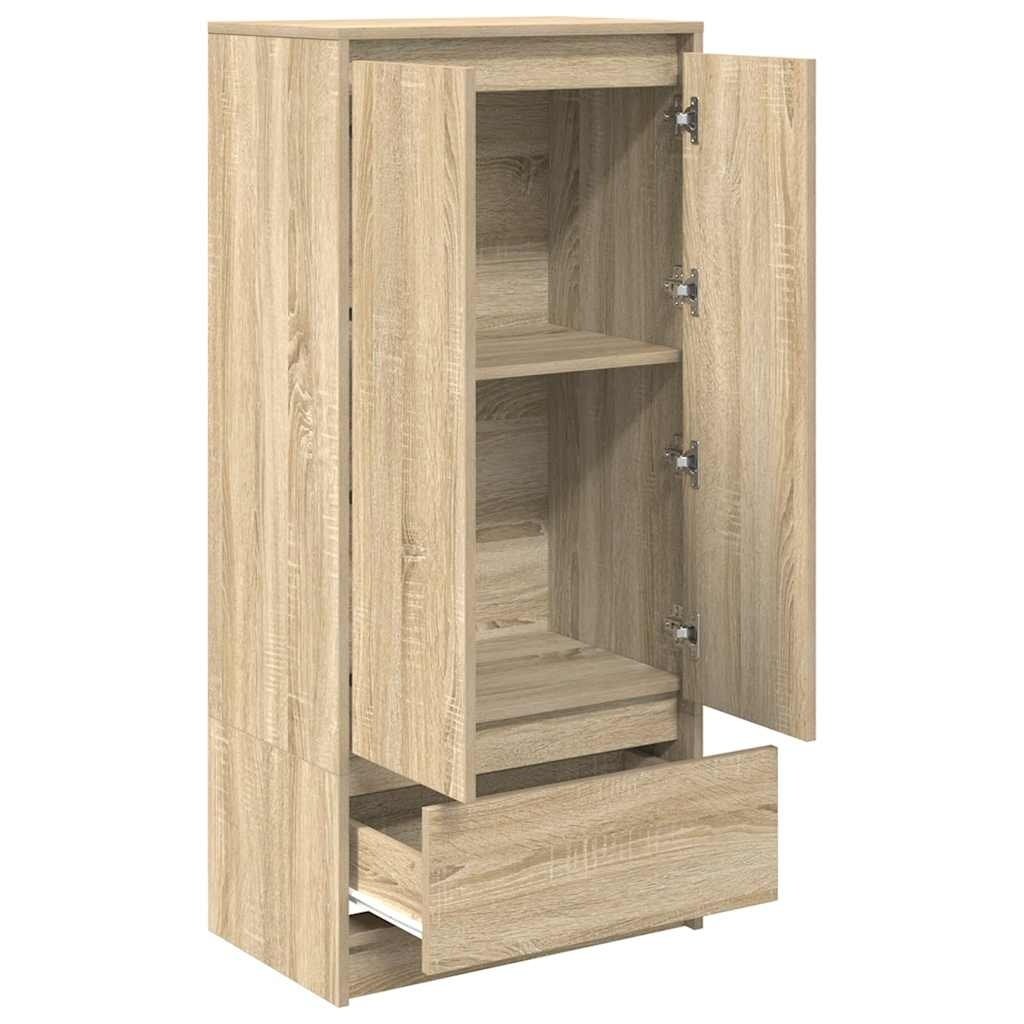 VidaXL Kast met lade 55,5x34x119,5 cm spaanplaat sonoma eikenkleurig