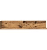 VidaXL Wandschappen 2 st 100x16,5x16,5 cm bewerkt hout oud houtkleurig