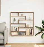 VidaXL Wandschap kubus 7 vakken bewerkt hout oud houtkleurig