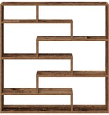 VidaXL Wandschap kubus 7 vakken bewerkt hout oud houtkleurig