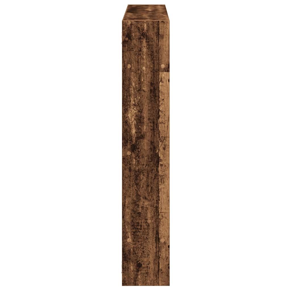 VidaXL Wandschap kubus 7 vakken bewerkt hout oud houtkleurig