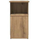 VidaXL Bijzettafel 36x30x56 cm bewerkt hout artisanaal eikenkleurig