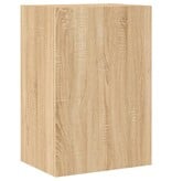VidaXL Tv-wandmeubel 40,5x30x60 cm bewerkt hout sonoma eikenkleurig