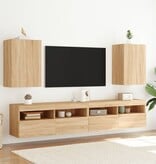 VidaXL Tv-wandmeubel 40,5x30x60 cm bewerkt hout sonoma eikenkleurig