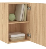 VidaXL Tv-wandmeubel 40,5x30x60 cm bewerkt hout sonoma eikenkleurig