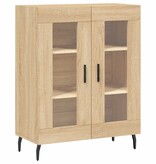 VidaXL Dressoir 69,5x34x90 cm bewerkt hout sonoma eikenkleurig