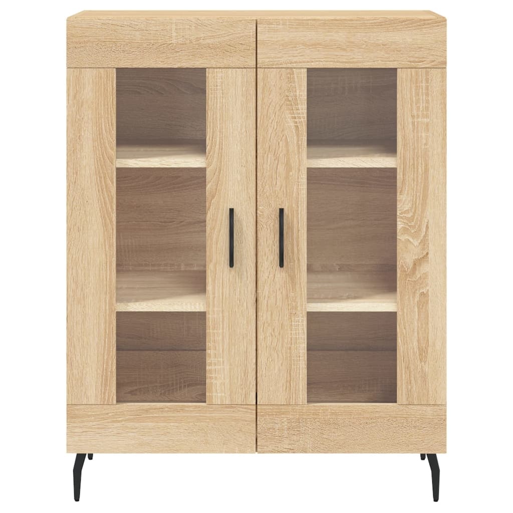 VidaXL Dressoir 69,5x34x90 cm bewerkt hout sonoma eikenkleurig
