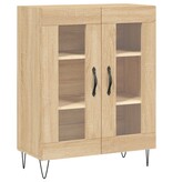 VidaXL Dressoir 69,5x34x90 cm bewerkt hout sonoma eikenkleurig