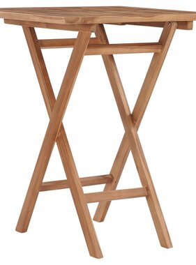 VidaXL Tuintafel inklapbaar 60x60x75 cm massief teakhout