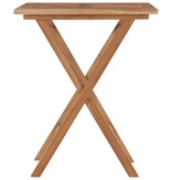 VidaXL Tuintafel inklapbaar 60x60x75 cm massief teakhout