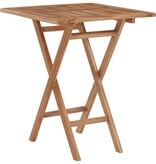 VidaXL Tuintafel inklapbaar 60x60x75 cm massief teakhout