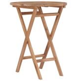 VidaXL Tuintafel inklapbaar 60 cm massief teakhout