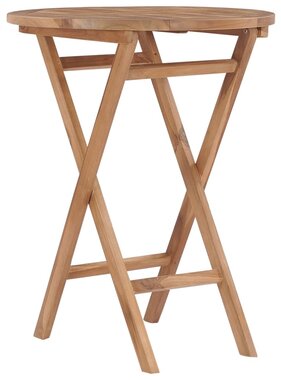 VidaXL Tuintafel inklapbaar 60 cm massief teakhout