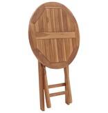 VidaXL Tuintafel inklapbaar 60 cm massief teakhout