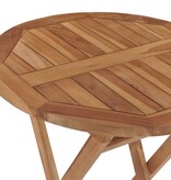 VidaXL Tuintafel inklapbaar 60 cm massief teakhout