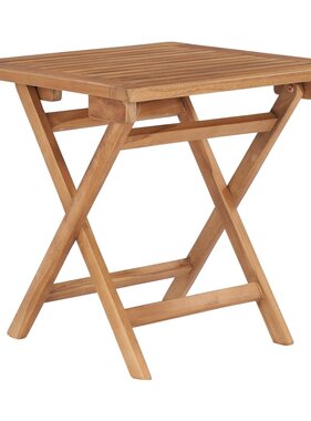 VidaXL Tuintafel inklapbaar 45x45x45 cm massief teakhout