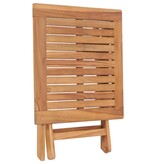 VidaXL Tuintafel inklapbaar 45x45x45 cm massief teakhout