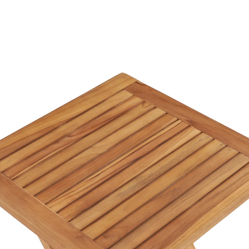 VidaXL Tuintafel inklapbaar 45x45x45 cm massief teakhout