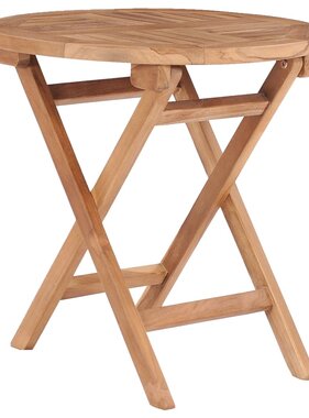VidaXL Tuintafel inklapbaar 45 cm massief teakhout