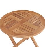 VidaXL Tuintafel inklapbaar 45 cm massief teakhout