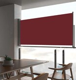 VidaXL Tuinscherm uittrekbaar 60x300 cm rood