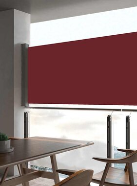 VidaXL Tuinscherm uittrekbaar 60x300 cm rood