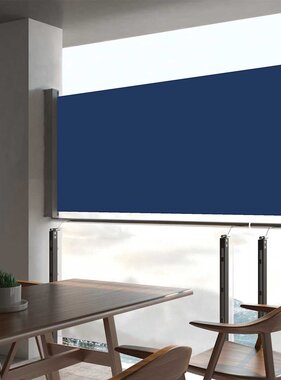VidaXL Tuinscherm uittrekbaar 60x300 cm blauw