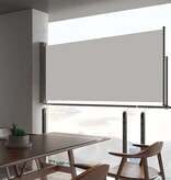 VidaXL Tuinscherm uittrekbaar 60x300 cm crèmekleurig