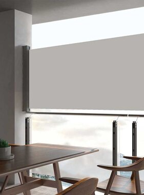 VidaXL Tuinscherm uittrekbaar 60x300 cm crèmekleurig