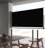 VidaXL Tuinscherm uittrekbaar 60x300 cm zwart