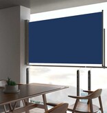 VidaXL Tuinscherm uittrekbaar 160x300 cm blauw