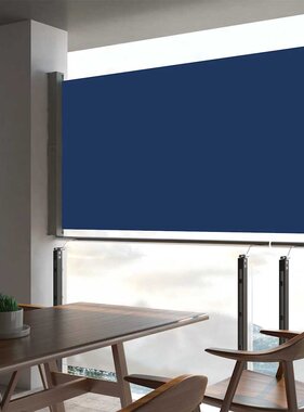 VidaXL Tuinscherm uittrekbaar 160x300 cm blauw