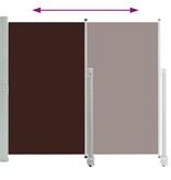 VidaXL Tuinscherm uittrekbaar 160x300 cm bruin
