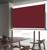 VidaXL Tuinscherm uittrekbaar 140x300 cm rood