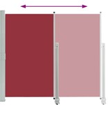 VidaXL Tuinscherm uittrekbaar 140x300 cm rood