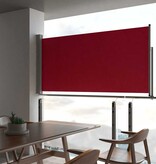 VidaXL Tuinscherm uittrekbaar 120x300 cm rood