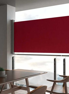 VidaXL Tuinscherm uittrekbaar 120x300 cm rood