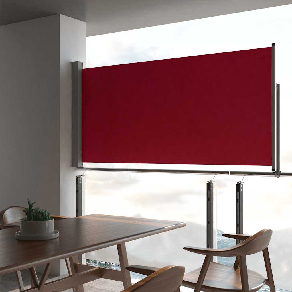 VidaXL Tuinscherm uittrekbaar 120x300 cm rood