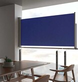 VidaXL Tuinscherm uittrekbaar 120x300 cm blauw