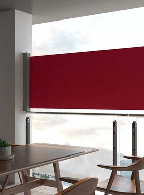 VidaXL Tuinscherm uittrekbaar 100x300 cm rood
