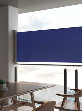 VidaXL Tuinscherm uittrekbaar 100x300 cm blauw