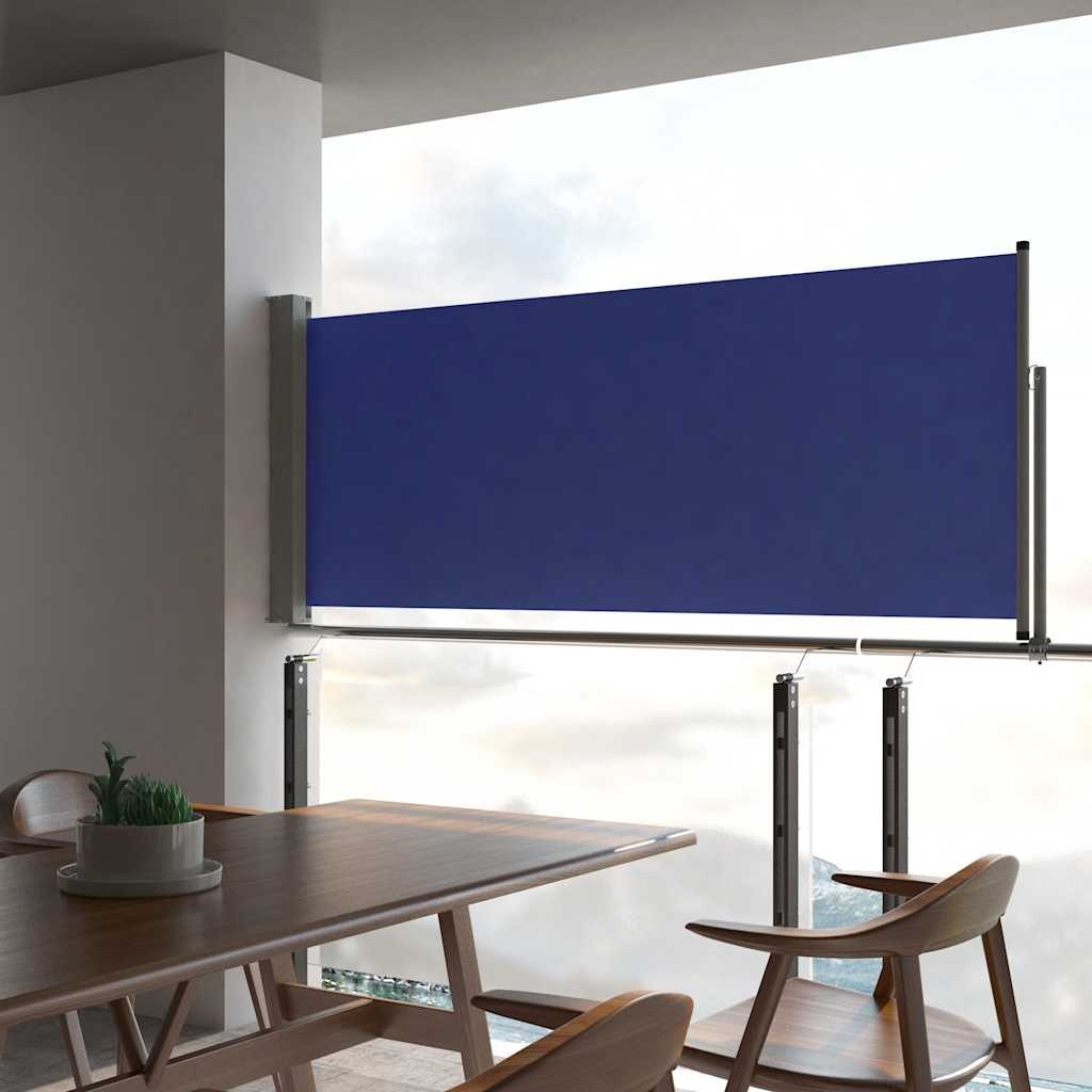 VidaXL Tuinscherm uittrekbaar 100x300 cm blauw