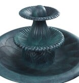 VidaXL Vogelbadje met fontein 50x91 cm kunststof groen