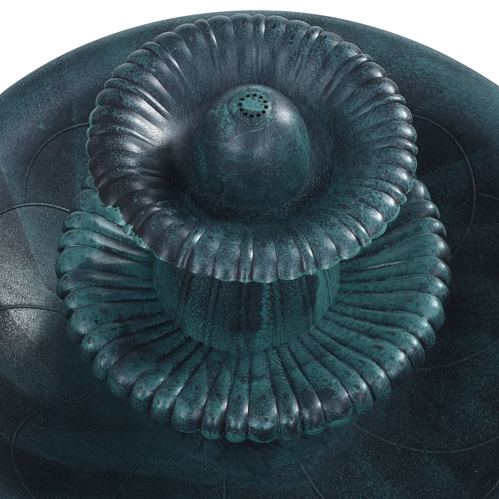 VidaXL Vogelbadje met fontein 50x91 cm kunststof groen