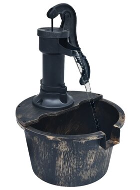 VidaXL Tuinfontein vat met pomp