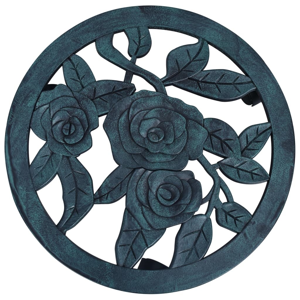 VidaXL Plantentrolleys 6 st 38 cm kunststof groen